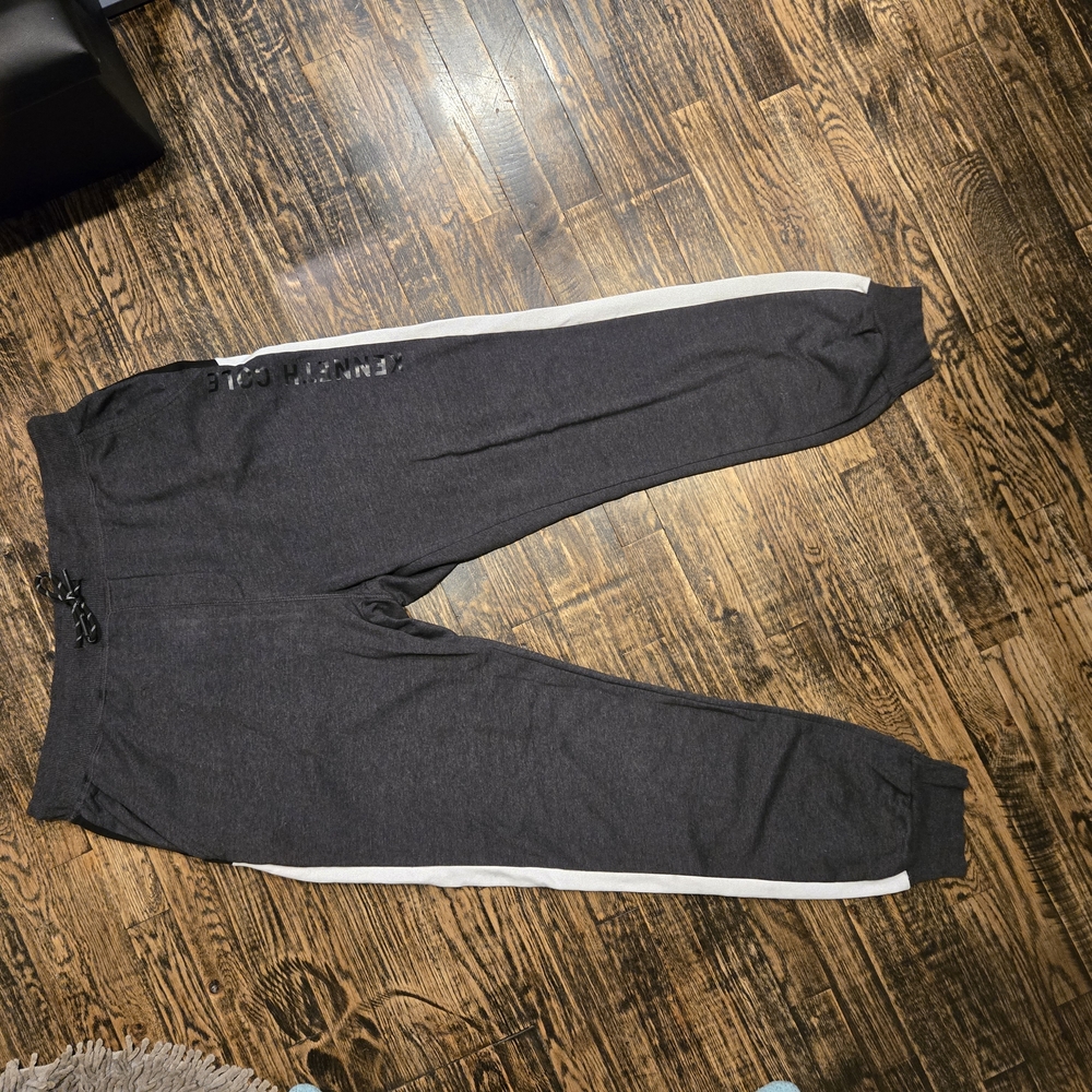 Mens Gray Joggers with Side Stripe